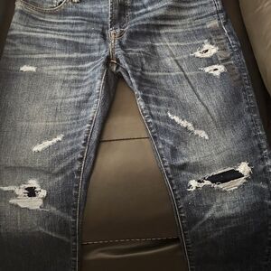 Distressed Blue Jeans for Men